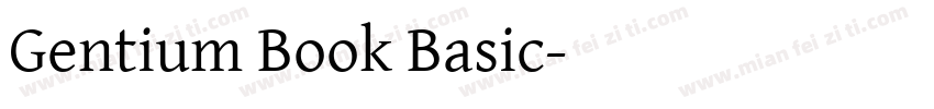 Gentium Book Basic字体转换